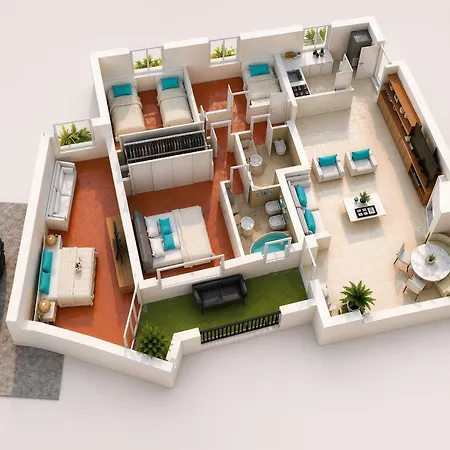 Lux-porto Cervo Center Sea View Appartamento *